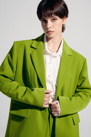 RONNIE Green Oversized Blazer